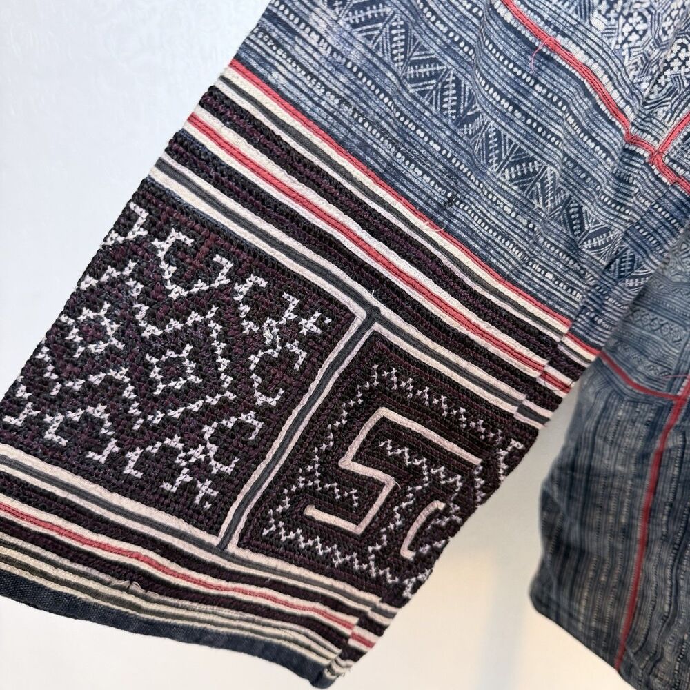 Vintage Hmong Handwoven Ethnic Jacket XL READ - Picture 6 of 13